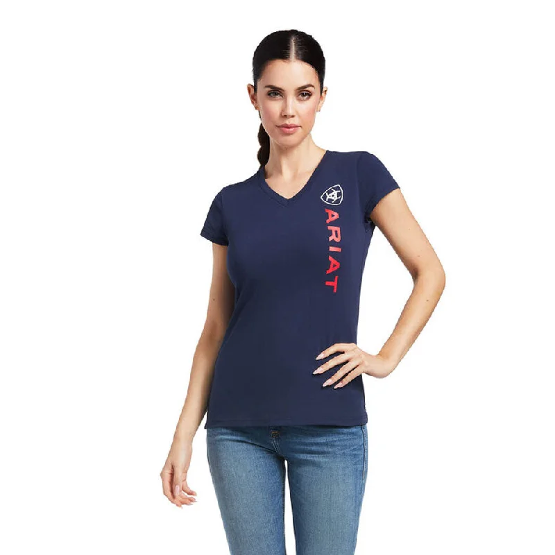 Ariat Ladies Vertical Logo Short Sleeve T-Shirt