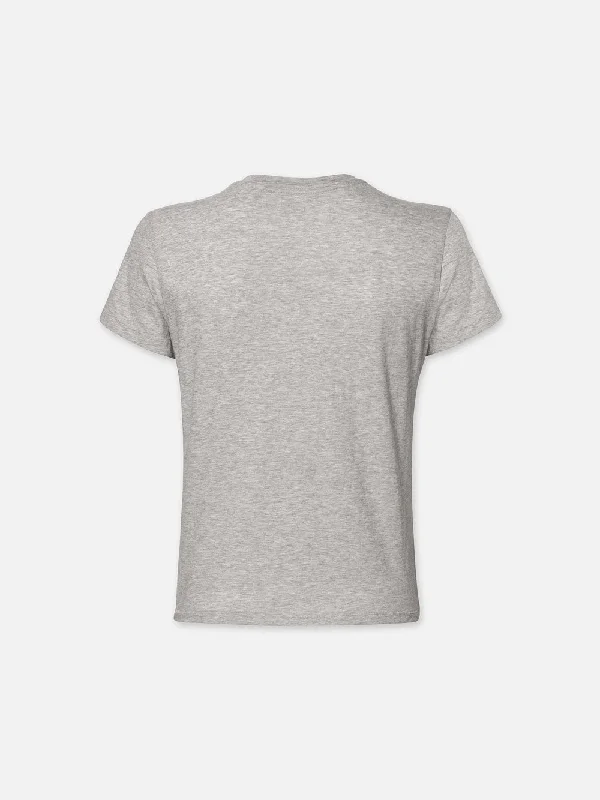 Baby Tee -- Heather Grey