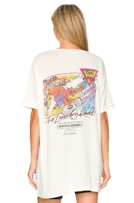 Laundry Room Coors Beerabunga Oversized Tee in White