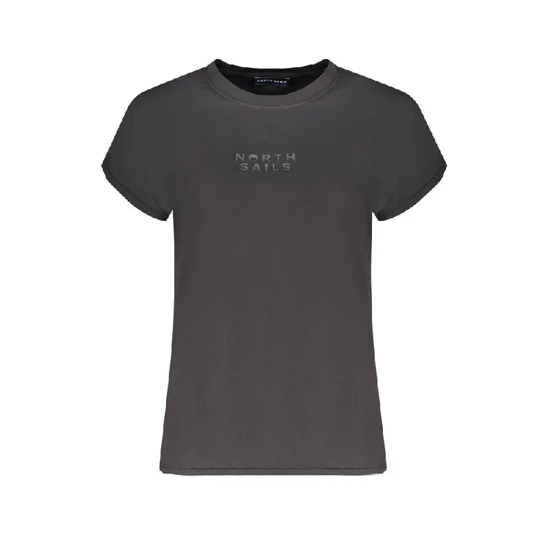 Black Cotton Tops & T-Shirt