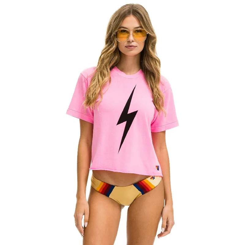 Bolt Boyfriend Tee (Neon Pink)