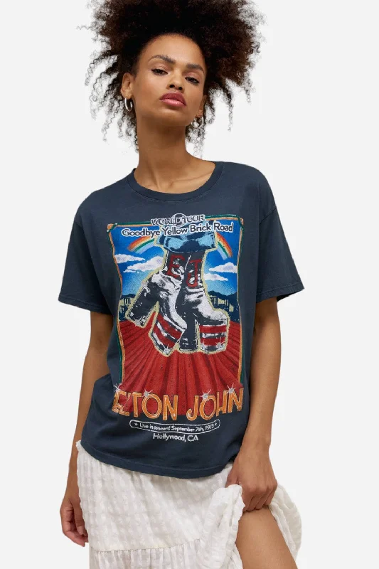 Daydreamer LA Elton John Hollywood Boots Boyfriend Tee