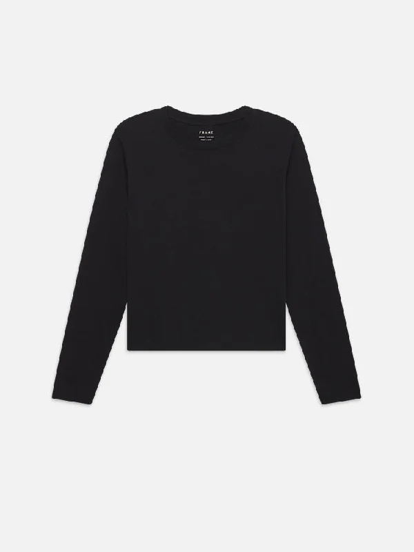 Long Sleeve Baby Tee -- Black