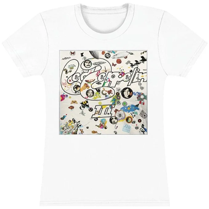 Led Zeppelin ""III"" White T-Shirt