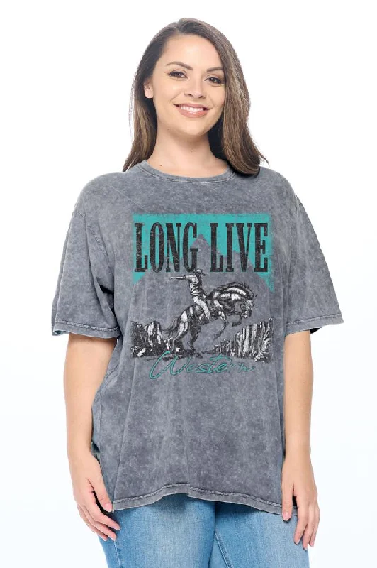 Zutter Long Live Western Curvy Tee