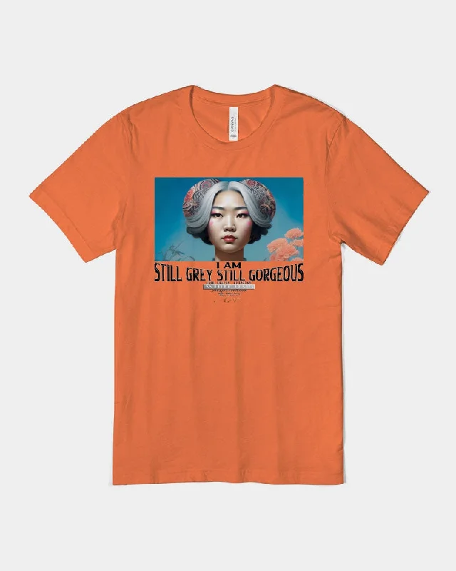 Promoting Asian women with silver grey Unisex Jersey Tee | Bella + Canvas