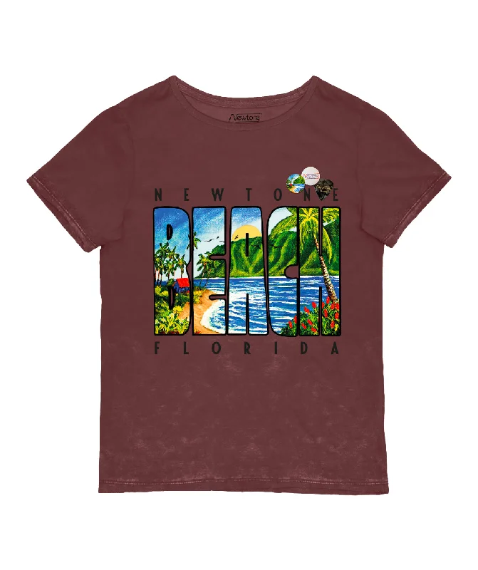 Tee shirt schiffer brick ""BEACH""