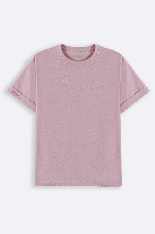 TEE WITH SLEEVE PRINT