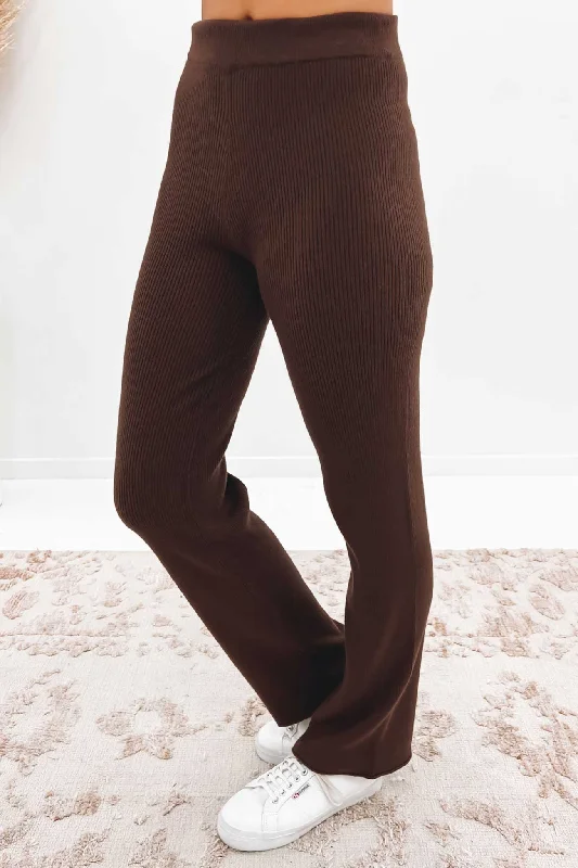 Blair Knit Pant Brown