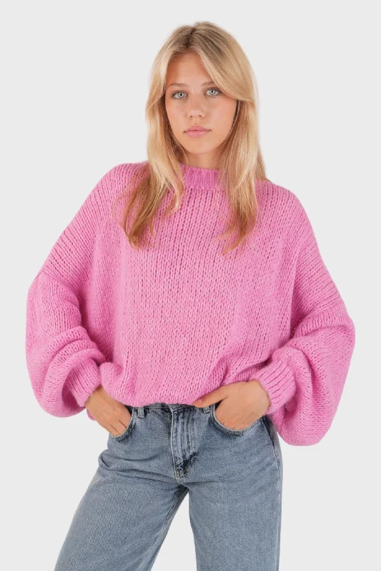 ""Keep me warm"" sweater pink