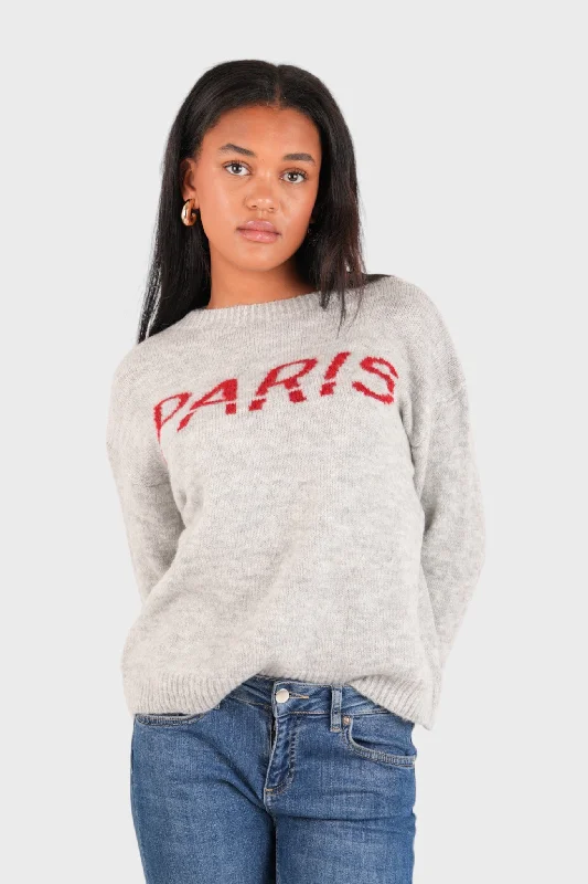 ""Paris"" sweater grey