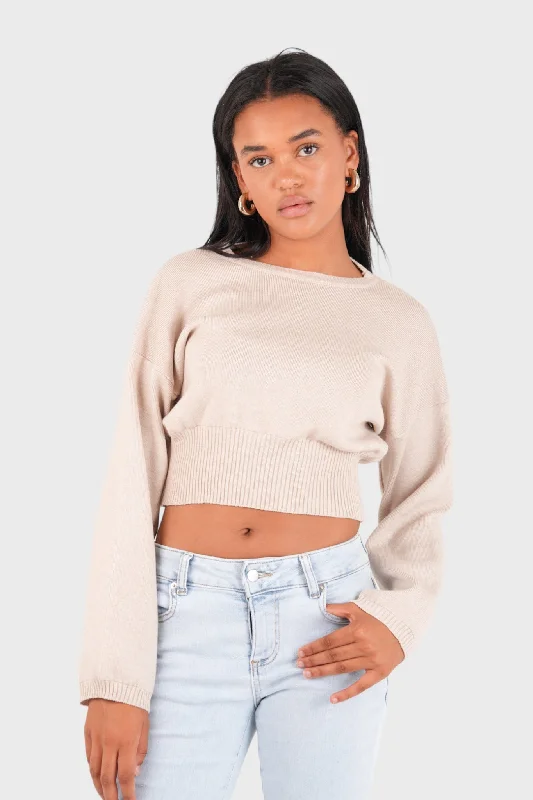 ""Soft glow"" sweater beige