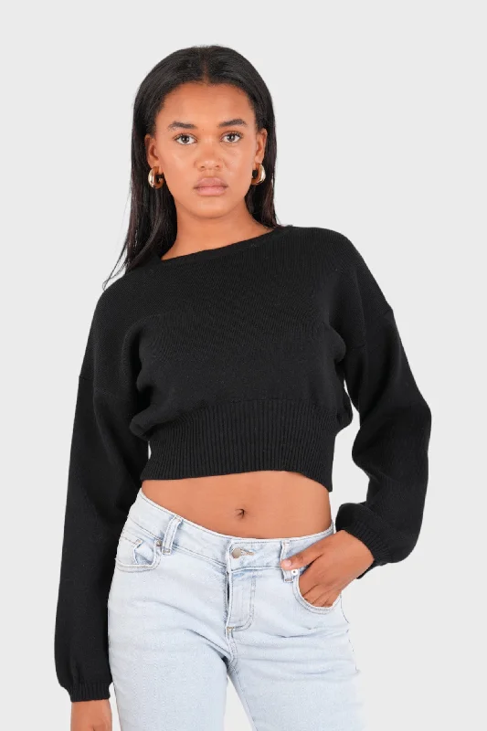 ""Soft glow"" sweater black