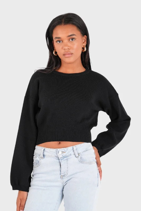 ""Soft glow"" sweater black