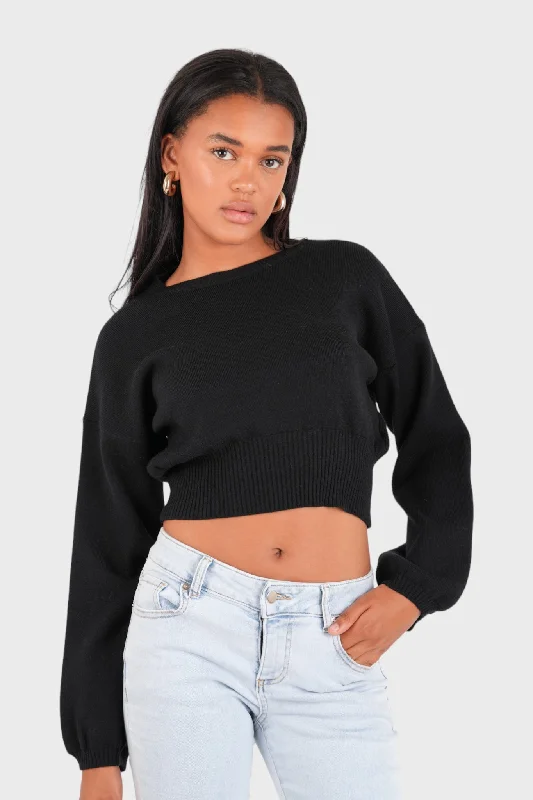 ""Soft glow"" sweater black