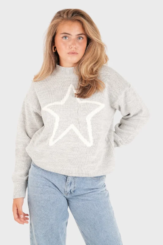 ""Stargaze"" sweater grey