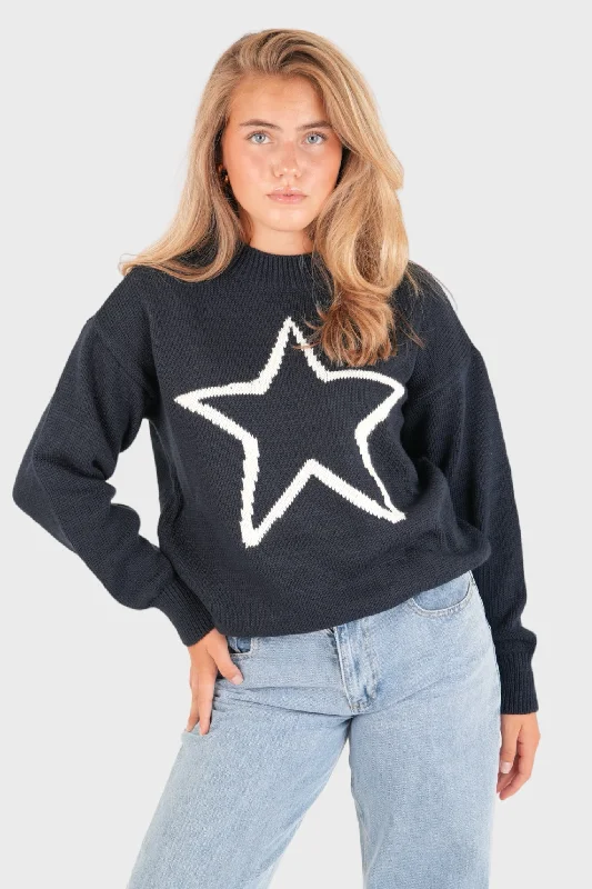 ""Stargaze"" sweater navy