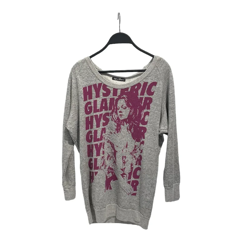 HYSTERIC GLAMOUR/Sweatshirt/FREE/Graphic/Cotton/GRY/