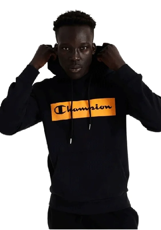 Champion Mens Europe Rochester Flkbox Hoodie <BR> AV39A1 BLK