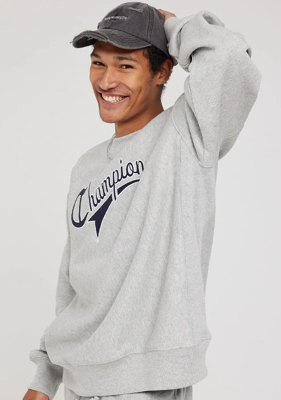 Champion Men's Reverse Weave Cursive Logo Crew <br> AUVGN A3R