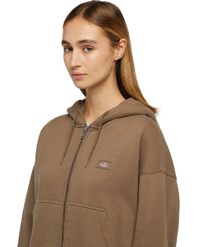 Oakport Zip Hoodie in Mushroom