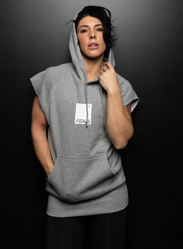 KNOCKOUT SLEEVELESS SWEATSHIRT - GREY