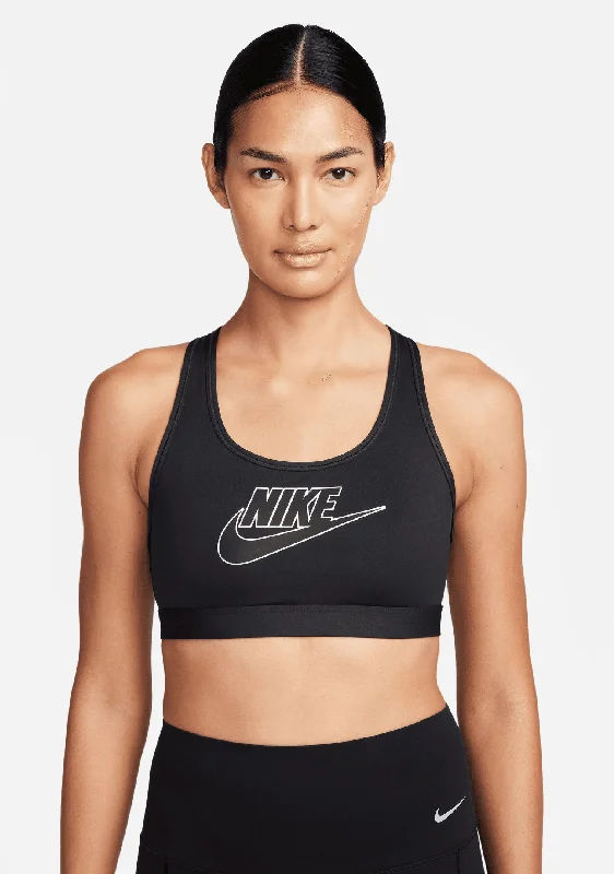 Nike Women's Swoosh Futura Sports Bra <br> FB4080 010