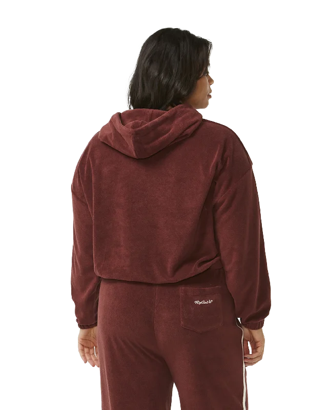 Revival Terry Hoodie in Plum