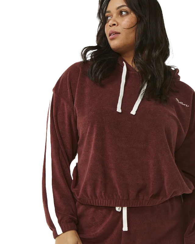 Revival Terry Hoodie in Plum