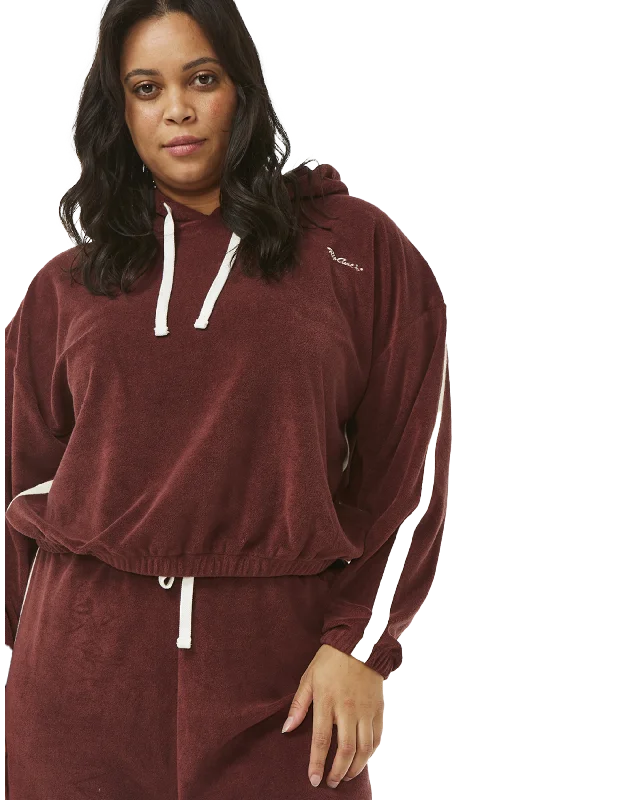 Revival Terry Hoodie in Plum