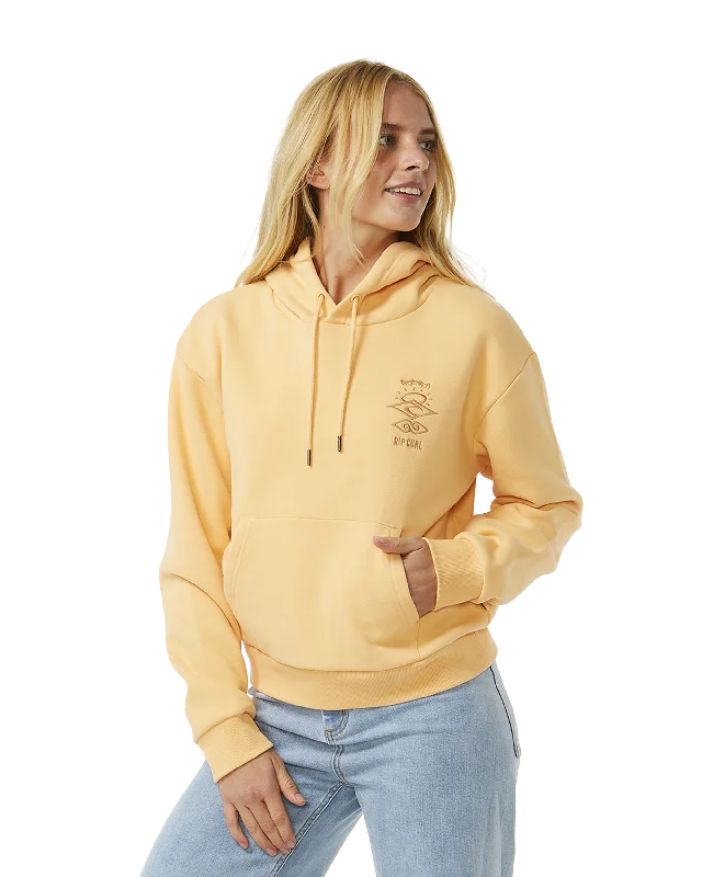 Search Icon Relaxed Hoodie in Orange