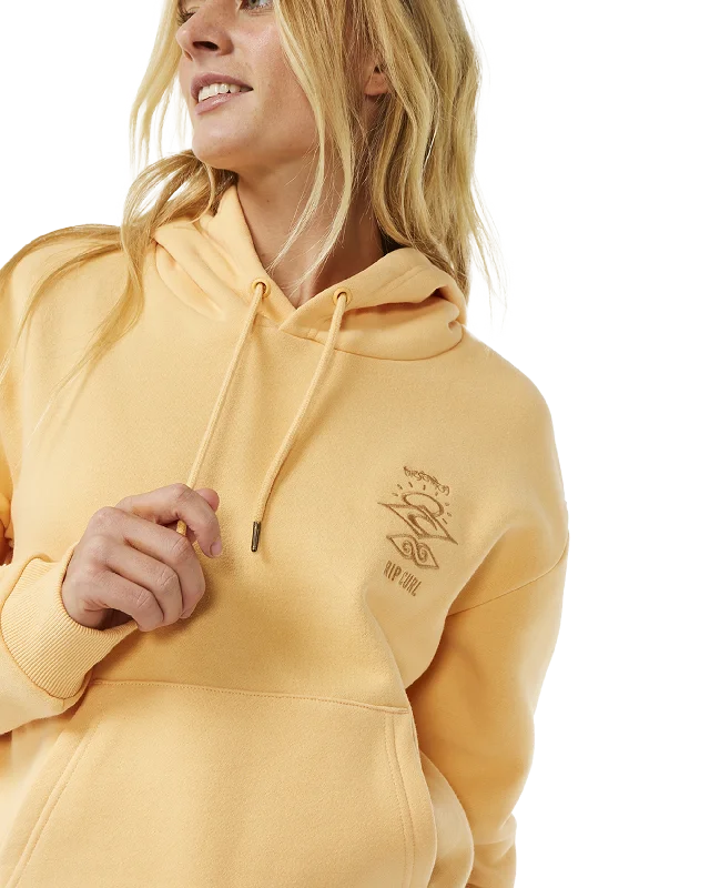 Search Icon Relaxed Hoodie in Orange