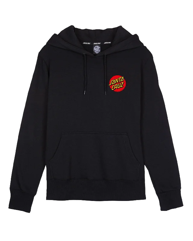 Classic Dot Chest Hoodie in Black