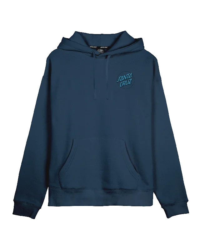 Partial Dot Hoodie in Tidal Teal