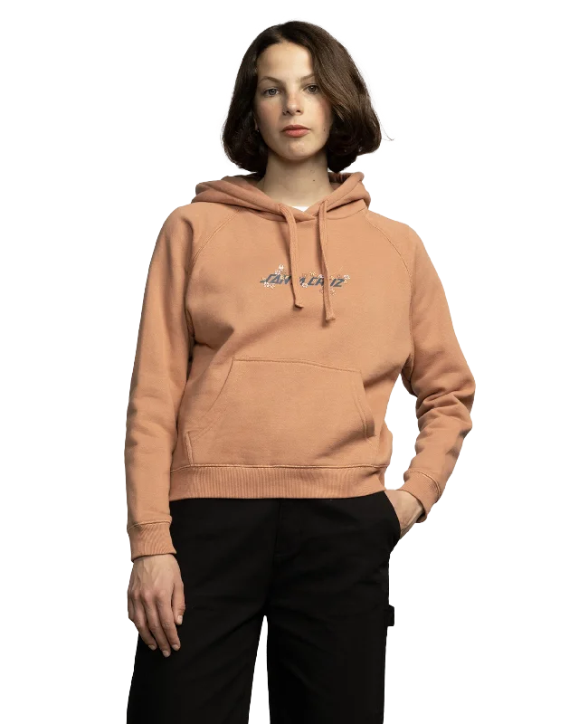 Sage Strip Front Hoodie in Clay