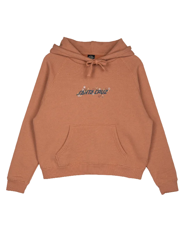 Sage Strip Front Hoodie in Clay