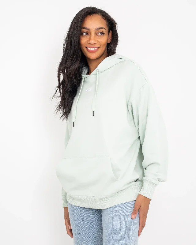 Flying V Hoodie in Pale Aqua