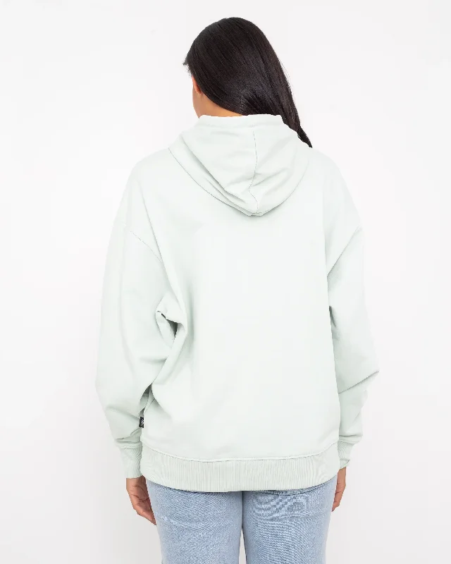 Flying V Hoodie in Pale Aqua