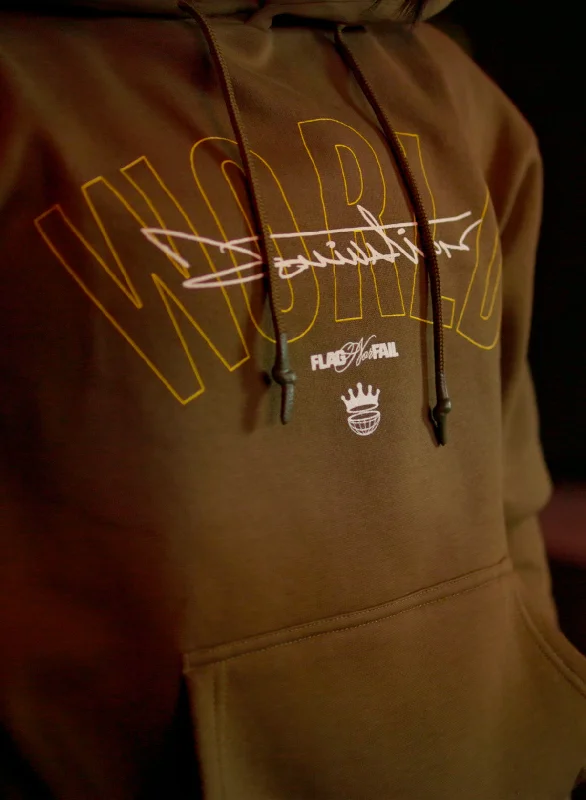 WORLD DOMINATION HOODIE - OLIVE