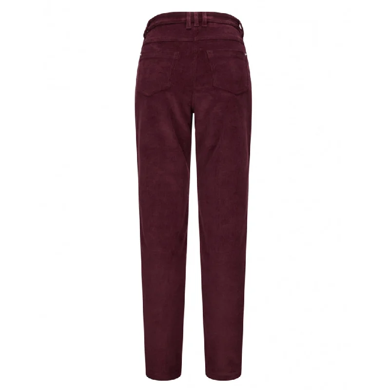 Ceres Ladies Stretch Cord Jean - Merlot by Hoggs of Fife