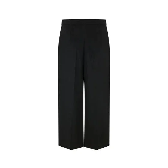 Denis Wool Culotte Trouser Black