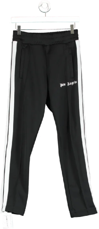 Palm Angels Black Logo Stripe Track Pants UK S