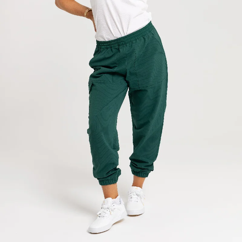 Womens Go-To Hybrid Jogger Trousers Green - AW24