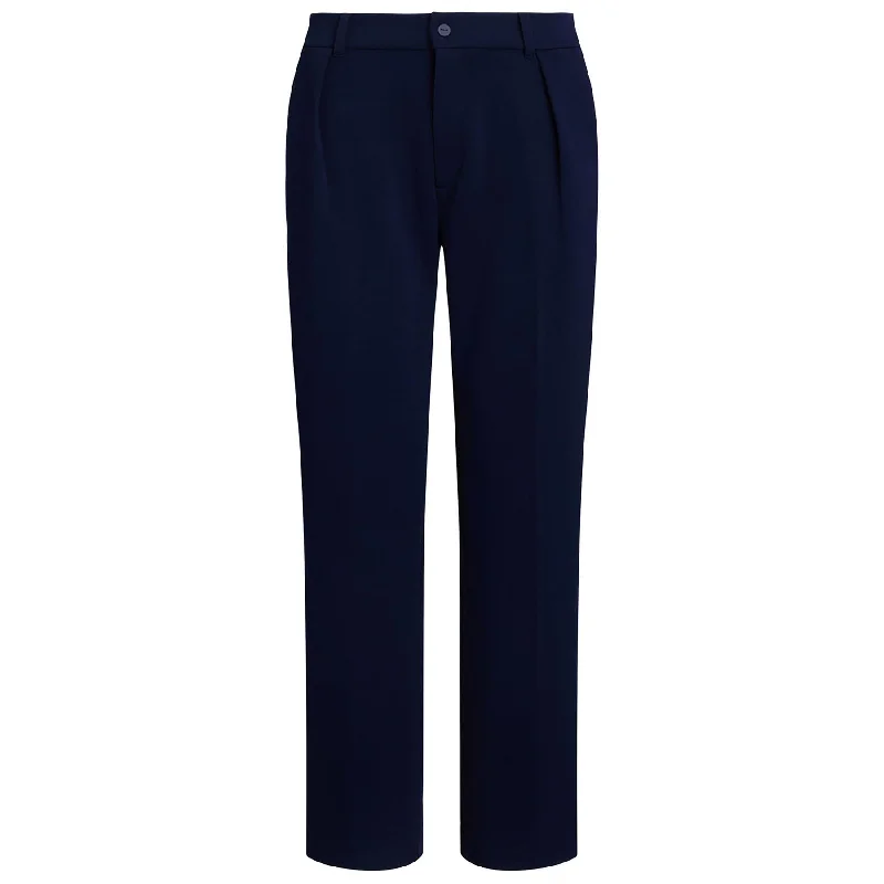 Womens RLX Cotton Straight Cut Trousers Refined Navy - AW24