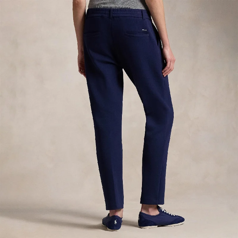 Womens RLX Cotton Straight Cut Trousers Refined Navy - AW24