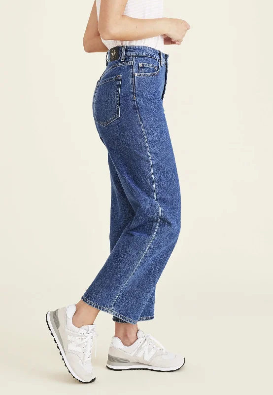 Women's Straight Fit High Jean Cut Pants