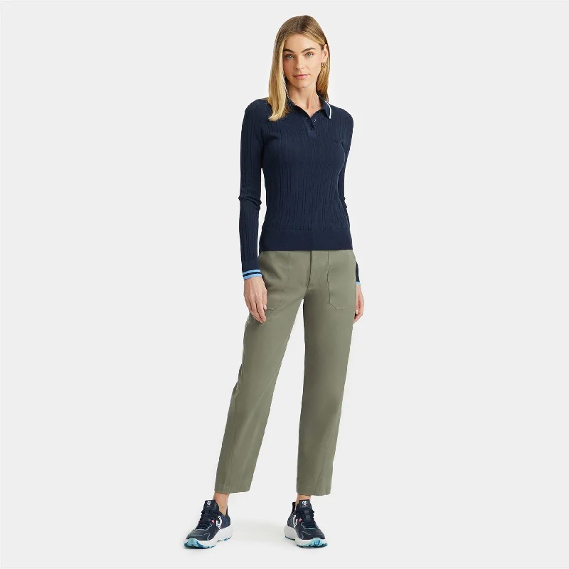 Womens Stretch Cotton Twill Trousers Isle - AW24