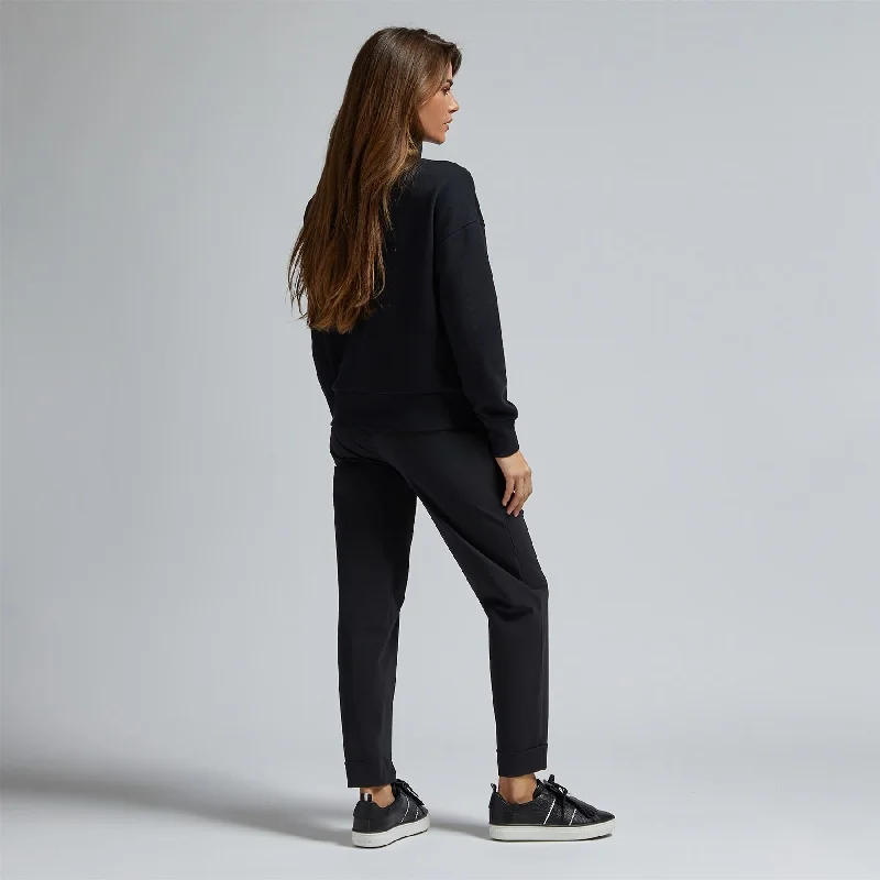 Womens Warp Knit Jogger Pants Onyx - AW24