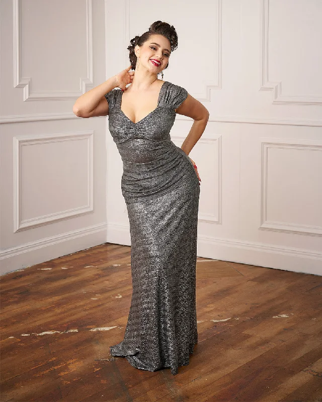 1940s Celeste Evening Gown - Moonlight Tunics Luxurious high-end