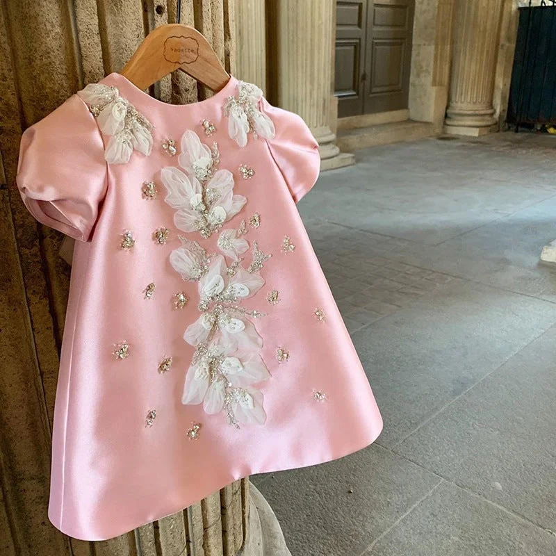 Baby Girl Birthday Dresses Embroidery Bead Sequin Princess Dress Toddler Party Dress Tunics Favorite customer Baby Girl Birthday Dresses Embroidery Bead Sequin Princess Dress Toddler Party Dress Tunics Favorite customer